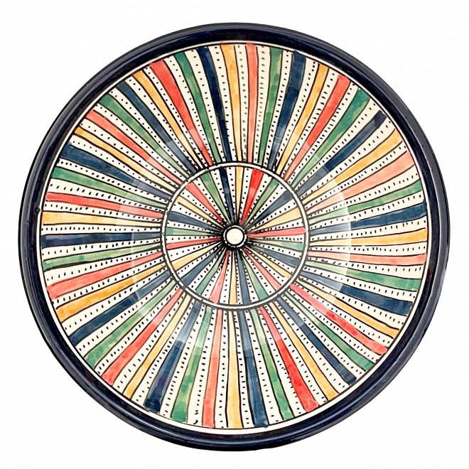 Marokkanische Keramikschale Safi-9 Ø20 cm – handbemalt aus Marokko