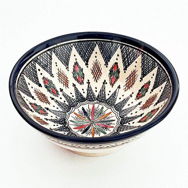 Marokkanische Keramikschale SAFI-5 Ø20 cm – handbemalt