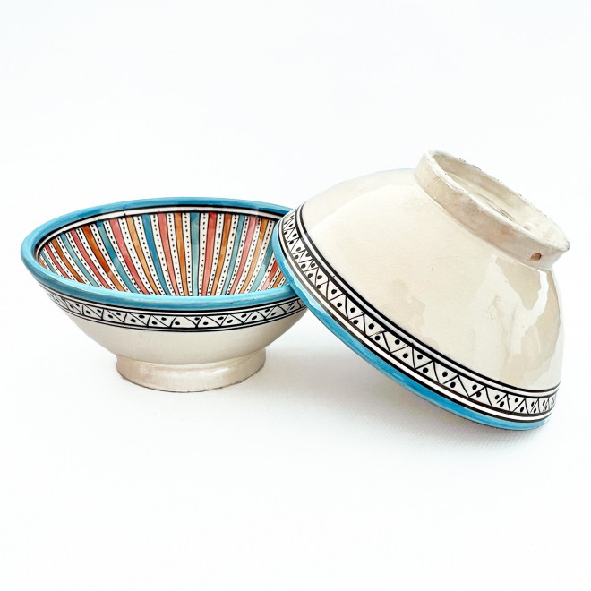 Marokkanische Keramik Schale Safi-4 Bunt Ø20 cm