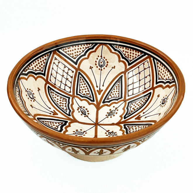 Marokkanische Keramikschale SAFI-6 Ø20 cm – handbemalt