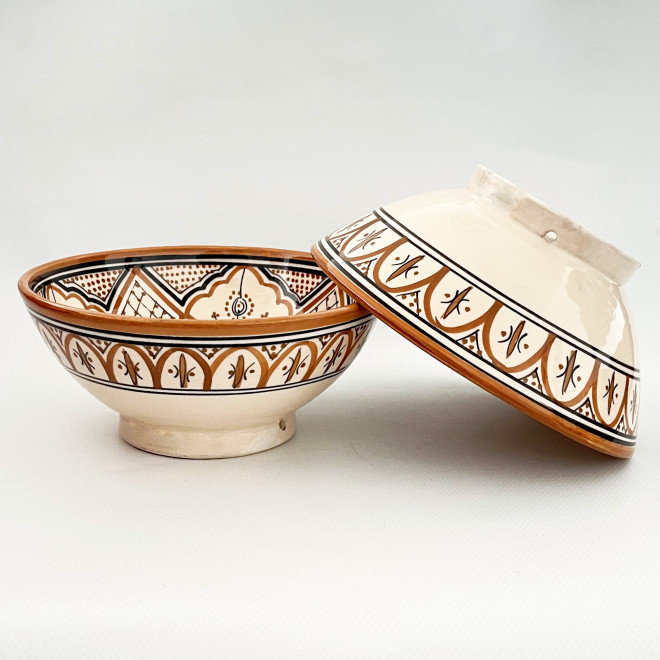 Marokkanische Keramikschale SAFI-6 Ø20 cm – handbemalt