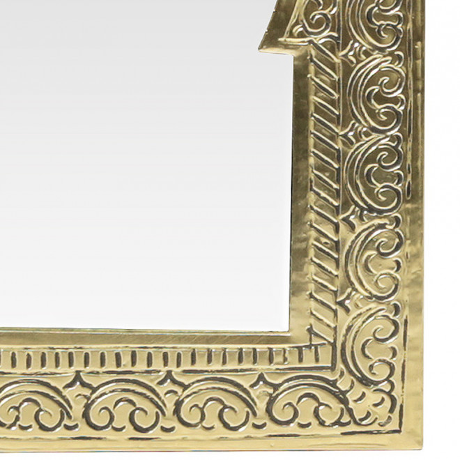 Marokkanischer Deco-Spiegel Kasim-XS H12cm Gold