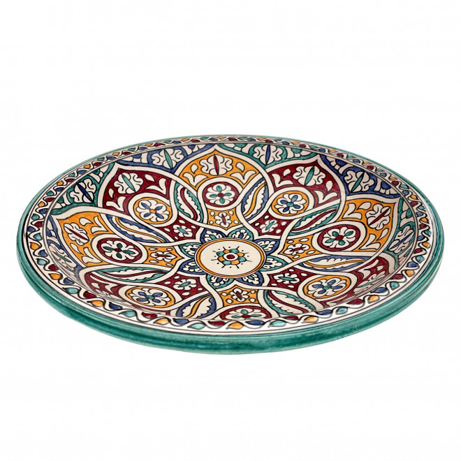 Große Keramikschale aus Marokko FES-05 Ø40cm