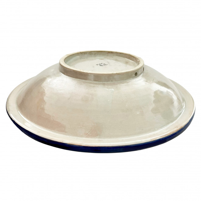 Schwere Keramik Schale aus FES blau-Weiß FES-016 Ø40cm