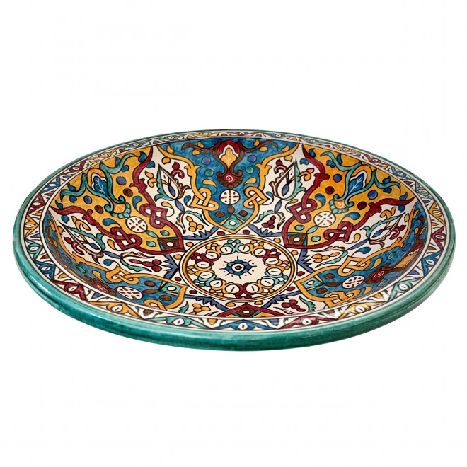 Marokkanische Keramikschale Bunt FES-M01 Ø40cm