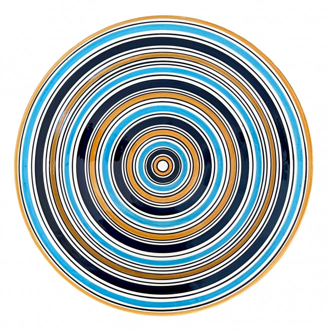 Handbemalte bunte Keramikschale TISIA Ø40 cm