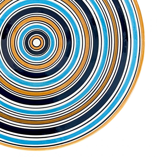 Handbemalte bunte Keramikschale TISIA Ø40 cm