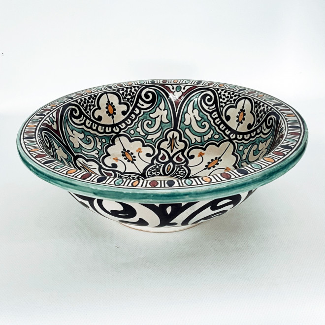 Handbemaltes Waschbecken Bunt Ø35 cm