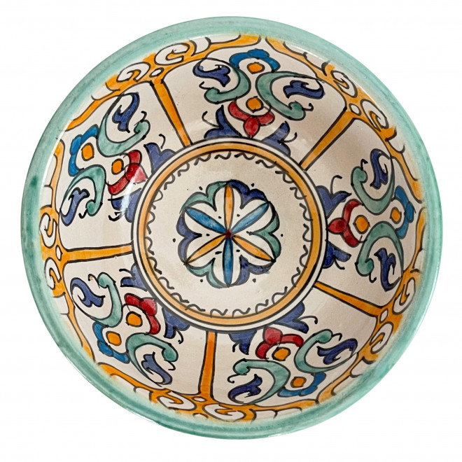 Marokkanische Schüssel aus Keramik FES-061 Ø18cm