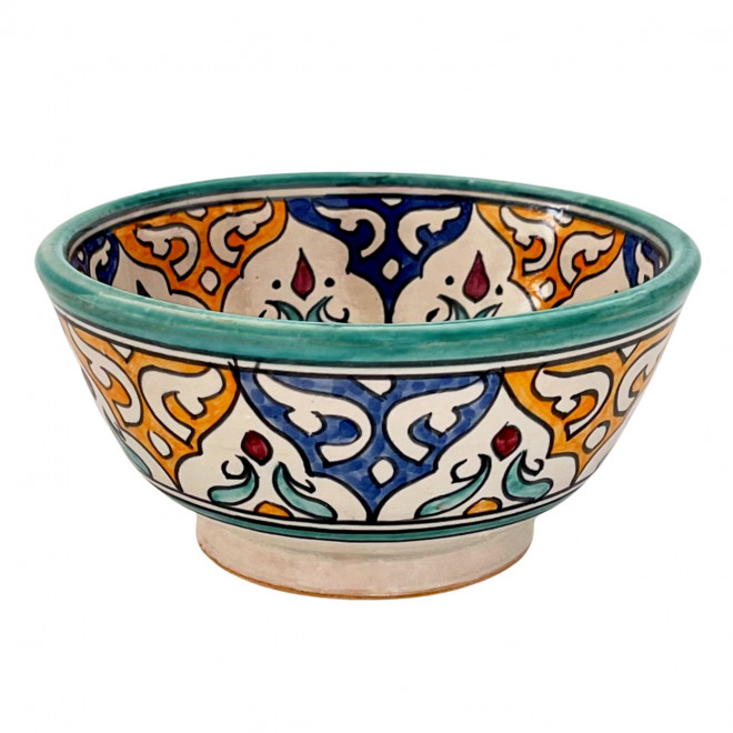 Keramik Schüssel aus Marokko FES-062 Ø17cm