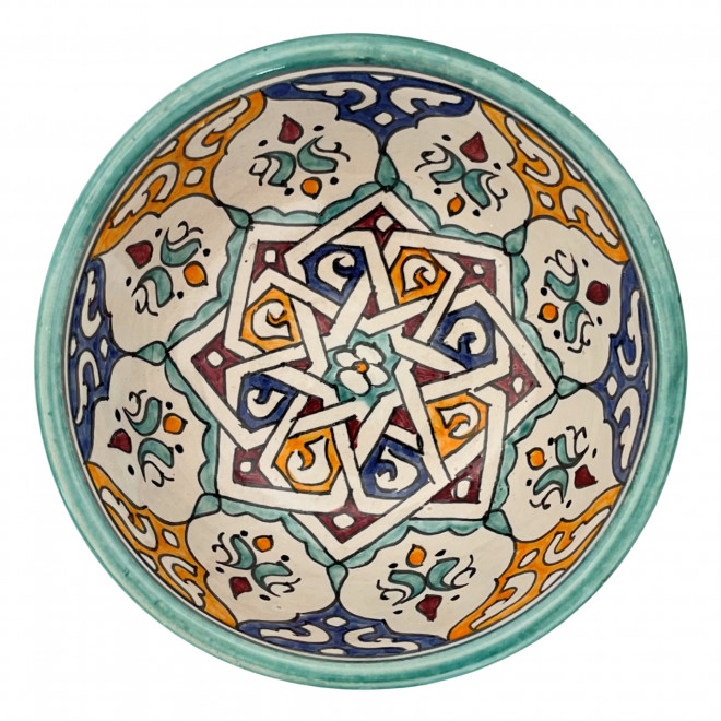 Keramik Schüssel aus Marokko FES-062 Ø17cm