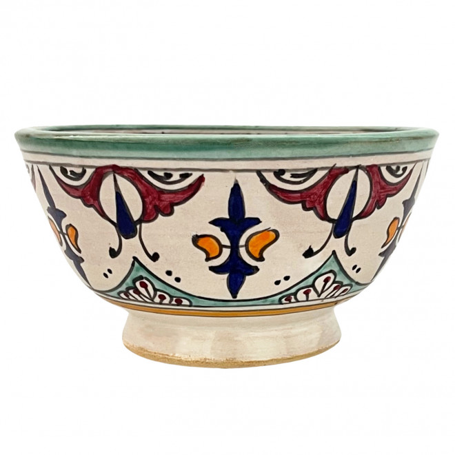 Marokkanische Schüssel aus Keramik FES-065 Ø16cm