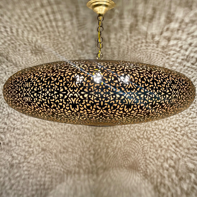 Marokkanische Hängelampe aus Messing WARDA Ø80cm
