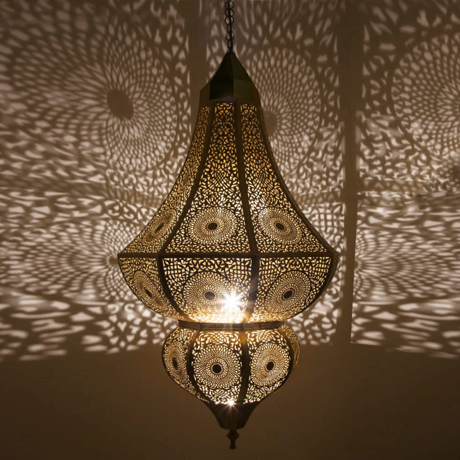 Orientalische Hängelampe Messing DALIA