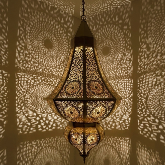 Orientalische Hängelampe Messing DALIA