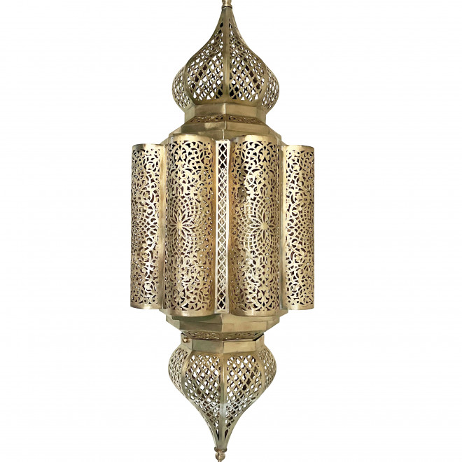 Orientalische Hängeleuchte NOHAILA aus Messing