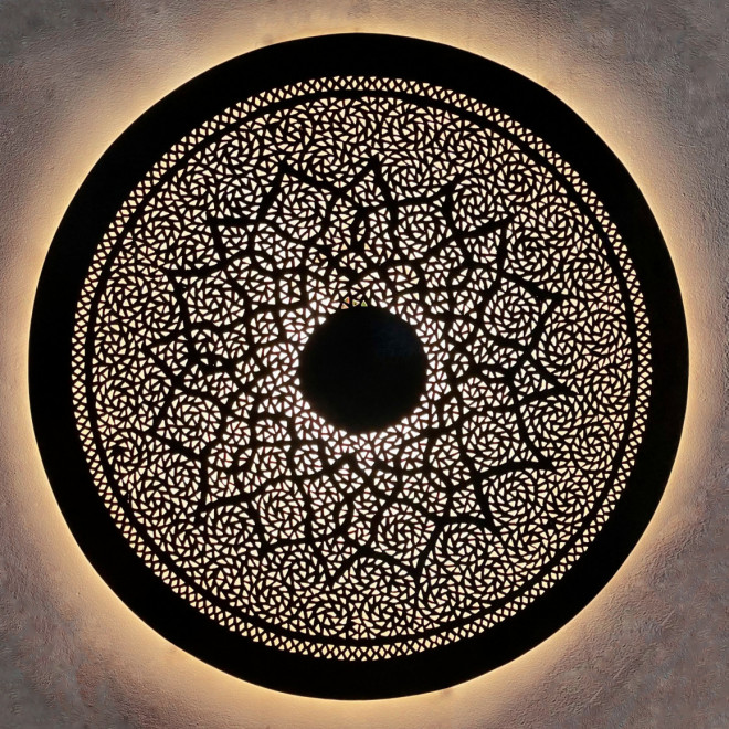 Marokkanische Wandlampe aus Messing DORA ZWAK XL D80cm