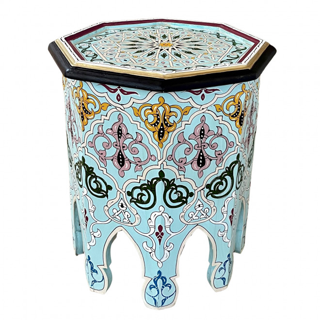 Orientalischer Handbemalter Holztisch Soulman