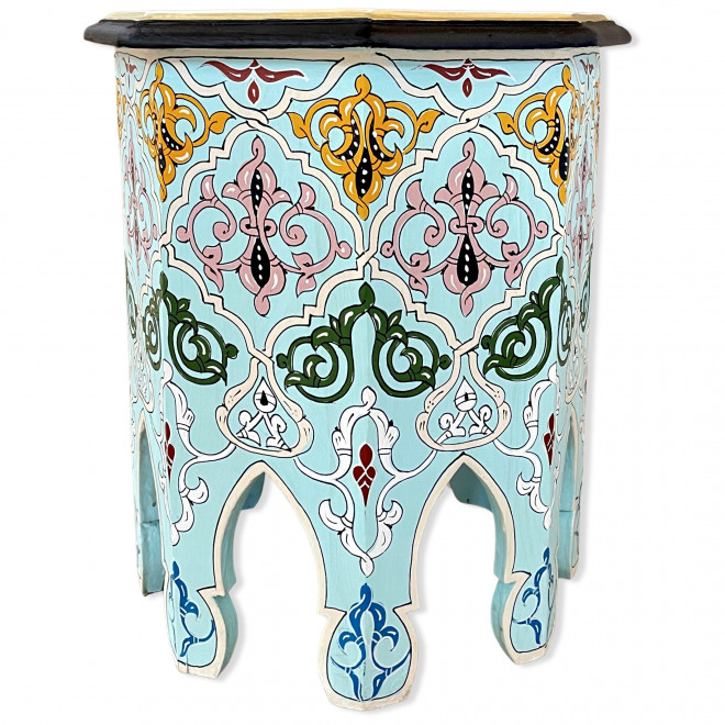 Orientalischer Handbemalter Holztisch Soulman