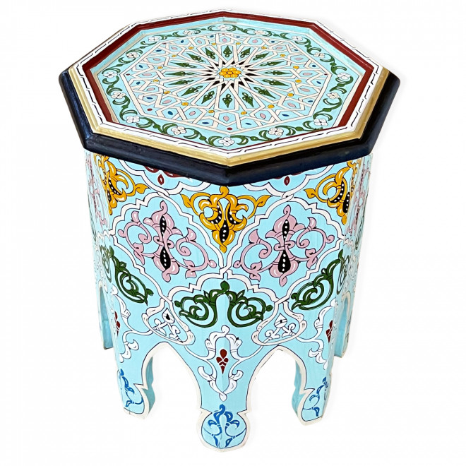 Orientalischer Handbemalter Holztisch Soulman