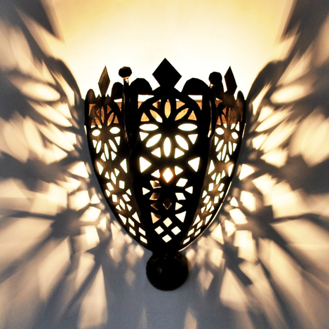 Marokkanische Wandlampe aus Eisen BOHA-MSCHANKAB