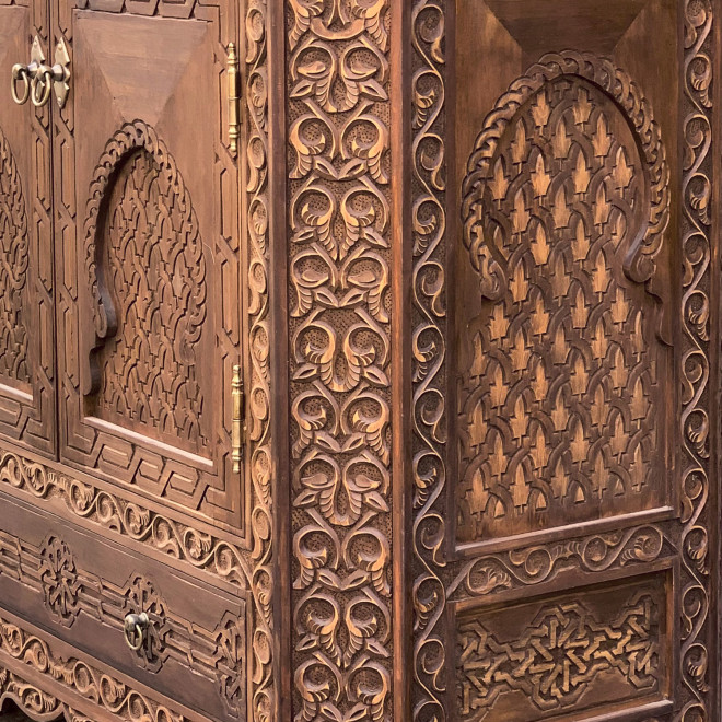 Marokkanischer Cedernholz Schrank AMAL