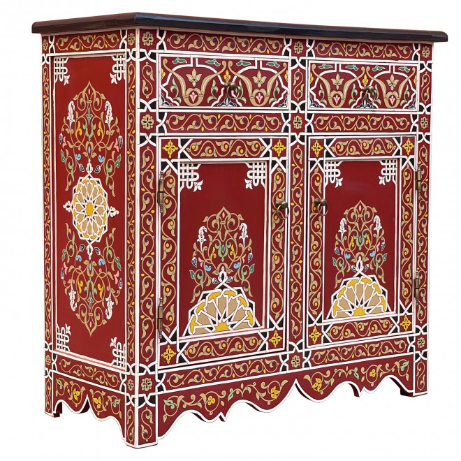 Orientalische handbemalte Kommode AKBAR