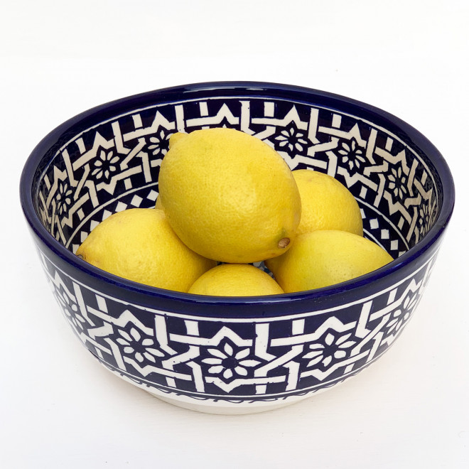 Marokkanische Keramik Schale FES-BW-I Ø20cm