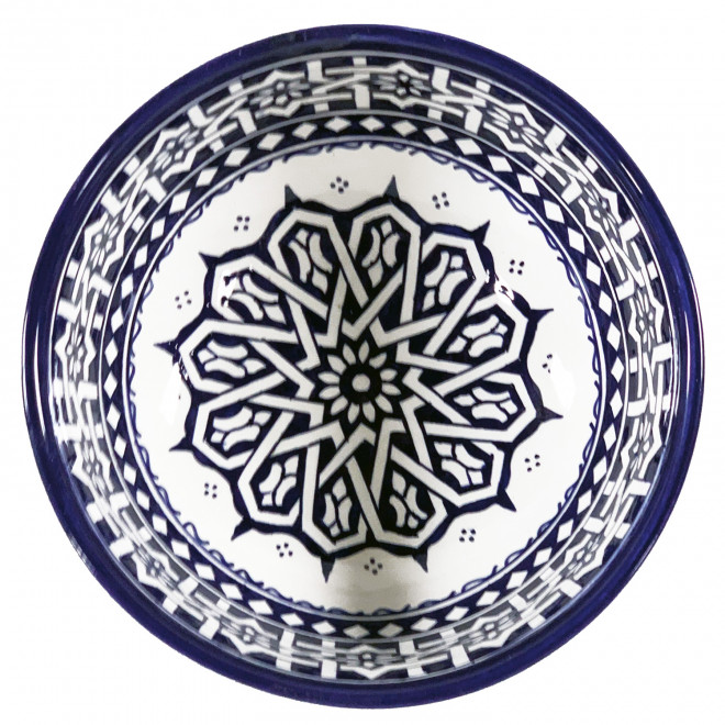 Marokkanische Keramik Schale FES-BW-I Ø20cm