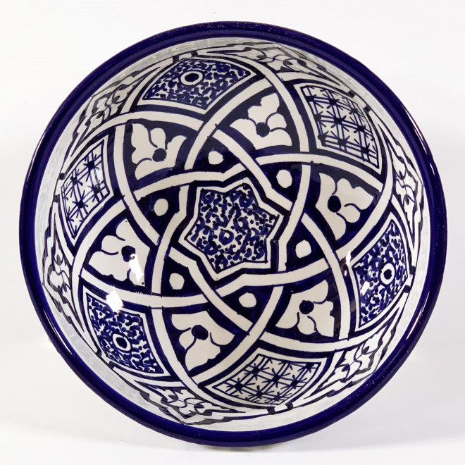 Marokkanische Keramikschale FES-BW-III Ø20cm