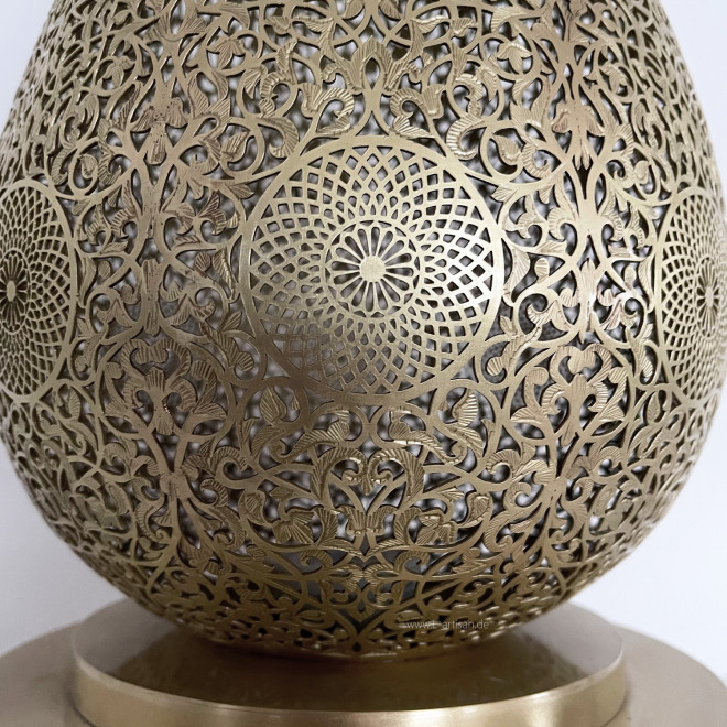 Marokkanische Stehleuchte DAMIA-L Messing H68cm