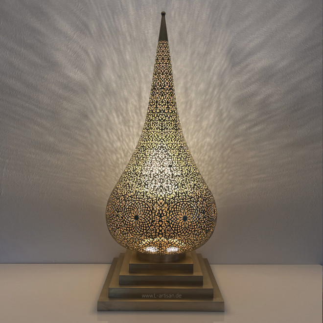 Orientalische Stehleuchte DAMIA-XL Messing H100cm