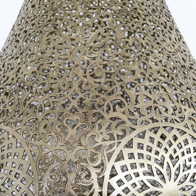 Orientalische Stehleuchte DAMIA-XL Messing H100cm