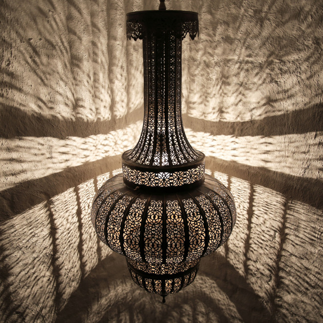 Orientalische Messing XL Hängeleuchte ELEGANCIA