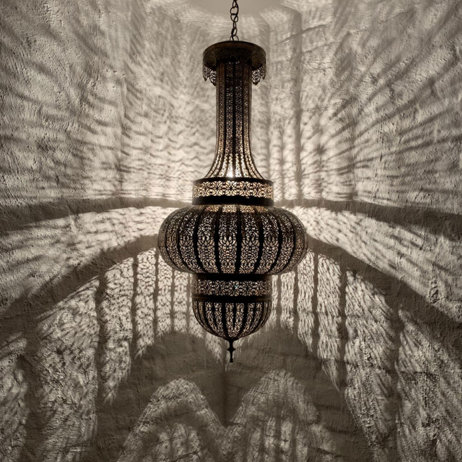Orientalische Messing XL Hängeleuchte ELEGANCIA