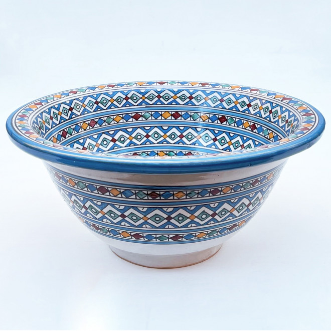 Bemaltes Keramik Handwaschbecken FES-MULTI-10 D40cm