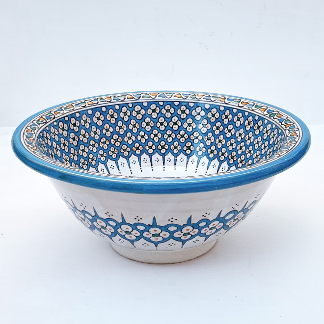 Bemaltes Keramik Aufsatzwaschbecken FES-MULTI-11 D40cm