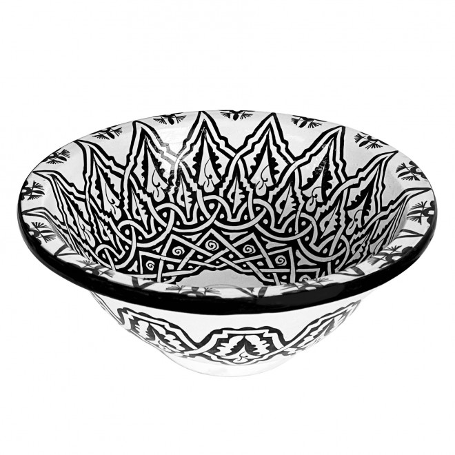 handbemaltes Keramik Waschschüssel FES-SW23