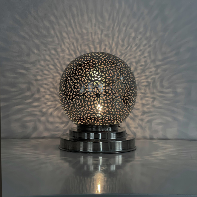 Marokkanische versilberte kugelleuchte FAIZA-S