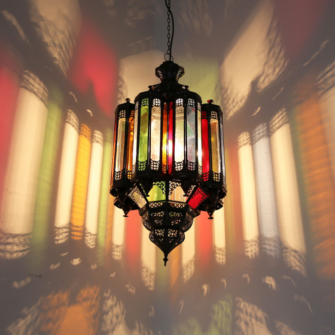 Orientalische Hängeleuchte FATINE H70cm