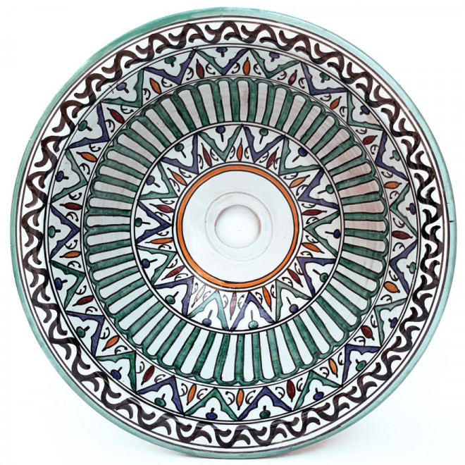 Marokkanisches Keramik Waschbecken FES-10