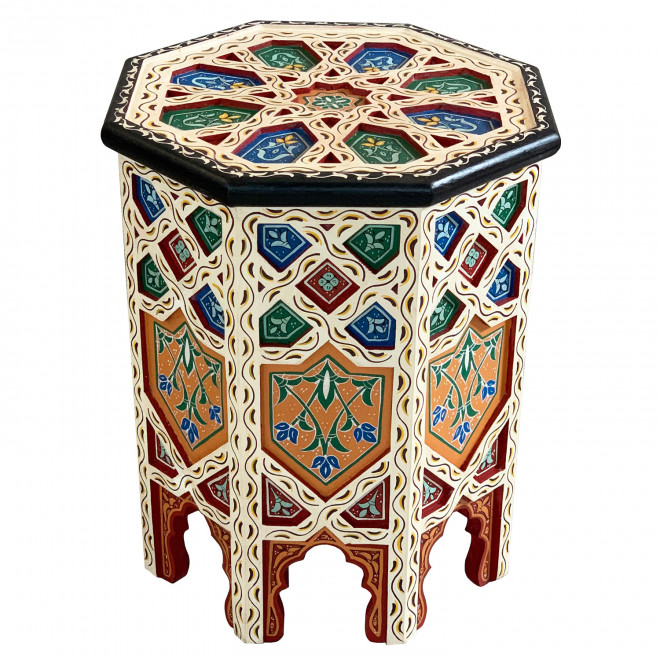 Marokkanischer bunter Beistelltisch ALIYA