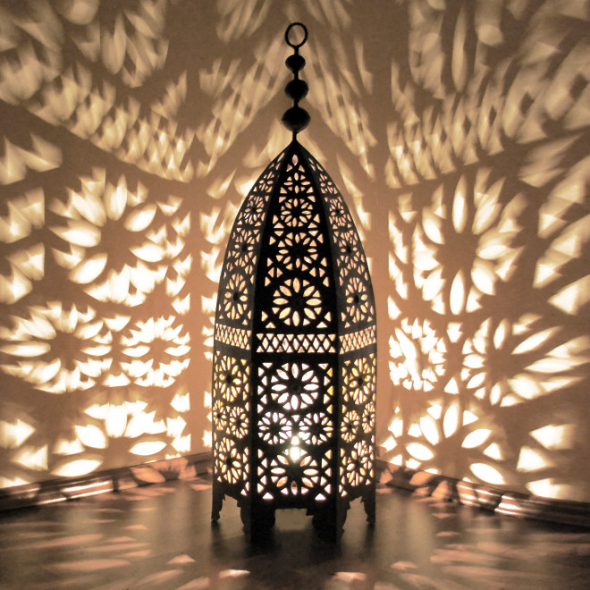 Orientalische Eisenlaterne MSEDDES H100cm