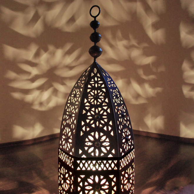 Orientalische Eisenlaterne MSEDDES H100cm
