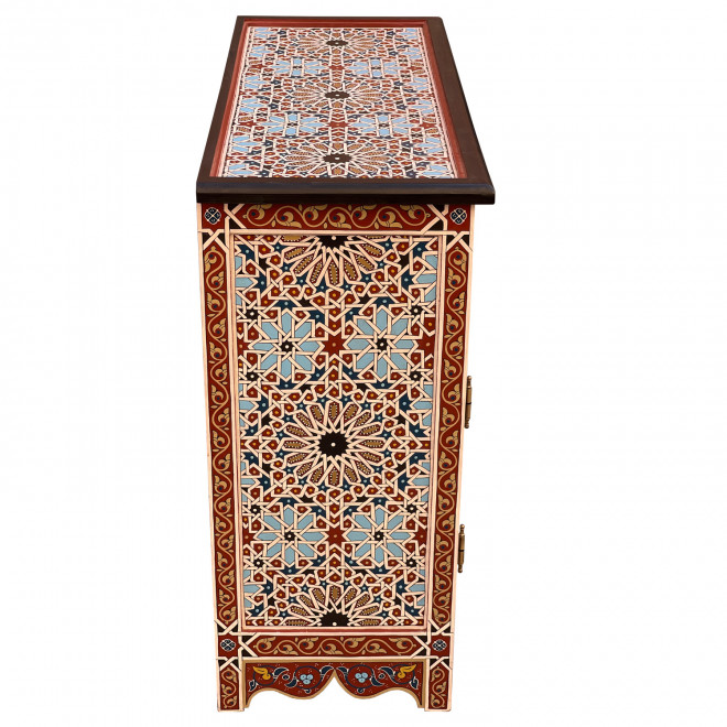 Marokkanische handbemalte Kommode MAZAR