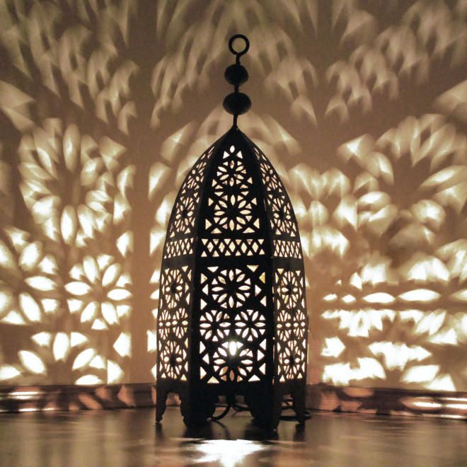 Orientalische durchbrochene Laterne MSEDES H60cm