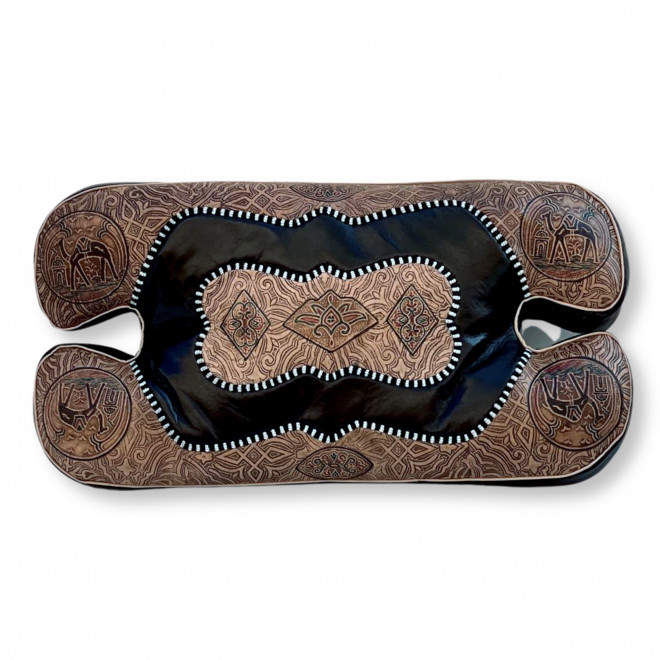 Orientalischer Sitzhocker RABATI Mtarez Schwarz