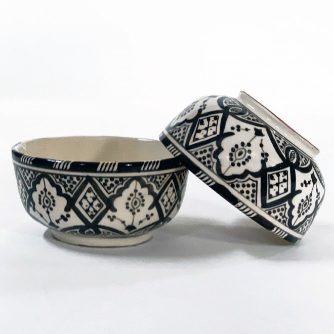 Keramikschale SAFI-SAR02 schwarz-weiß Ø 12 cm