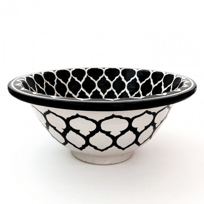 Handbemaltes Waschbecken aus Marokko SW2