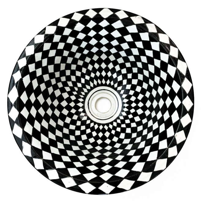 Handbemaltes Waschbecken aus Marokko SW3